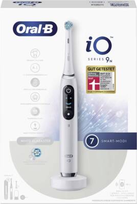 Oral-B iO Series 9 Elektrische Zahnbürste White Alabaster 