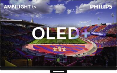 Philips 65OLED908/12 4K-Fernseher OLED+ 4K UHD, HDR, Smart TV Ambilight, Dolby Atmos, 120 Hz