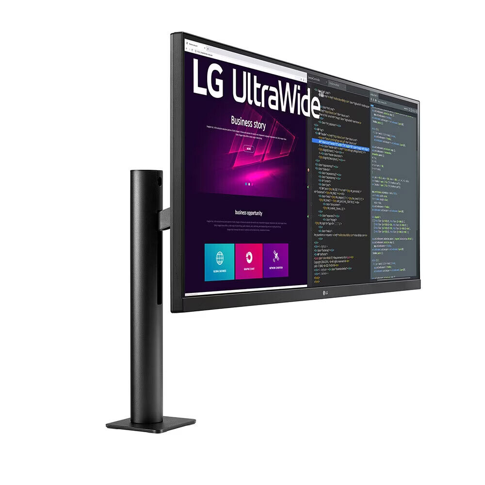 LG 34WN780P-B  UltraWide Ergo - LED-Monitor - 87 cm (34") QHD 21:9 Monitor (HDR10, Lese-Modus, Flicker Safe), schwarz 