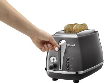 De´Longhi CTOT2103.GY Icona Metallics Toaster Grau