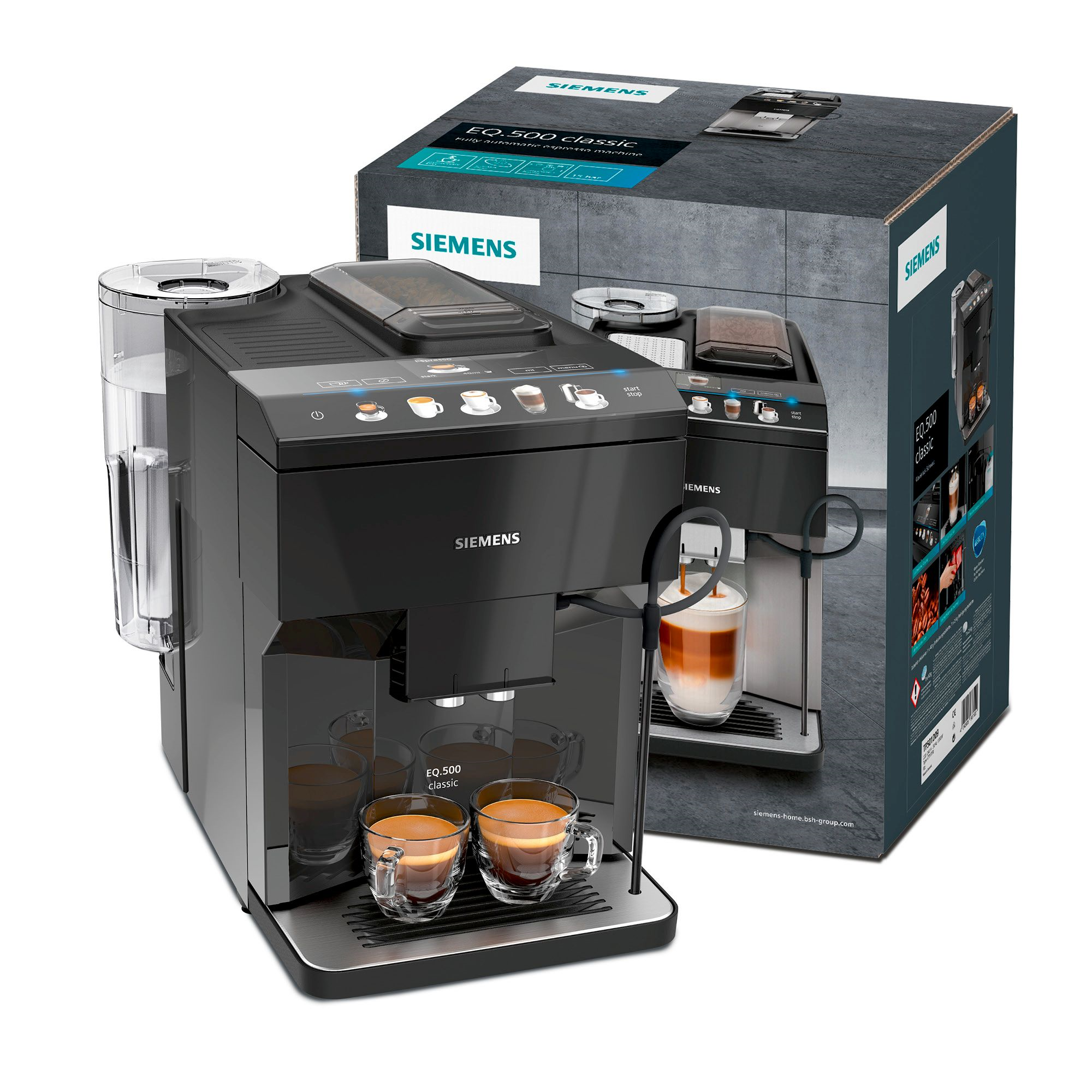 Siemens TP501D09 EQ.500 classic  Kaffeevollautomat Schwarz 