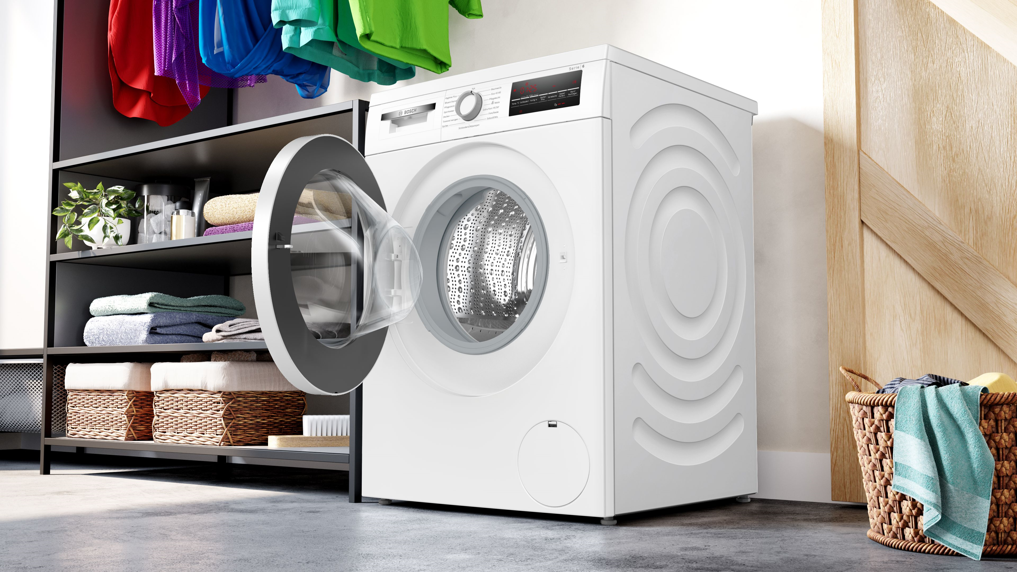 Bosch WUU28T21 Waschmaschine Stand 9kg, 1400U/min unterbaufähig weiß