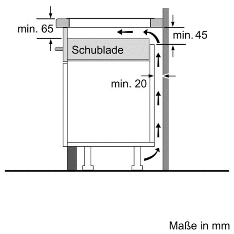 Bosch PXX675DC1E Induktionskochfeld Autark 60 cm Facettenschliff,Profil (seitlich)