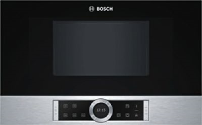 Bosch BFR634GS1 Einbau Mikrowelle Edelstahl Gerätemaße (HxBxT): 382 mm x 594 mm x 318 mm 